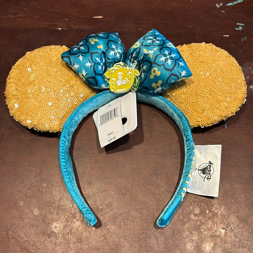 NEW Disney Parks Limencello Epcot Mickey Minnie Ears with tags